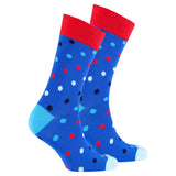 Men's Blue Paradise Dot Socks