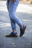 Men's Blue Triangle Socks